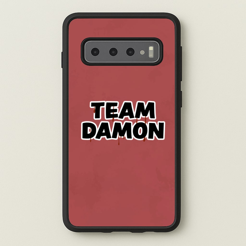 Team Damon - VD - Vampire Diaries Phone Case for Galaxy S10