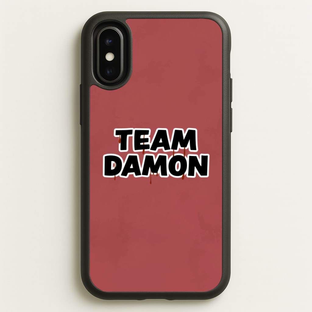 Team Damon - VD - Vampire Diaries Phone Case for iPhone X / XS