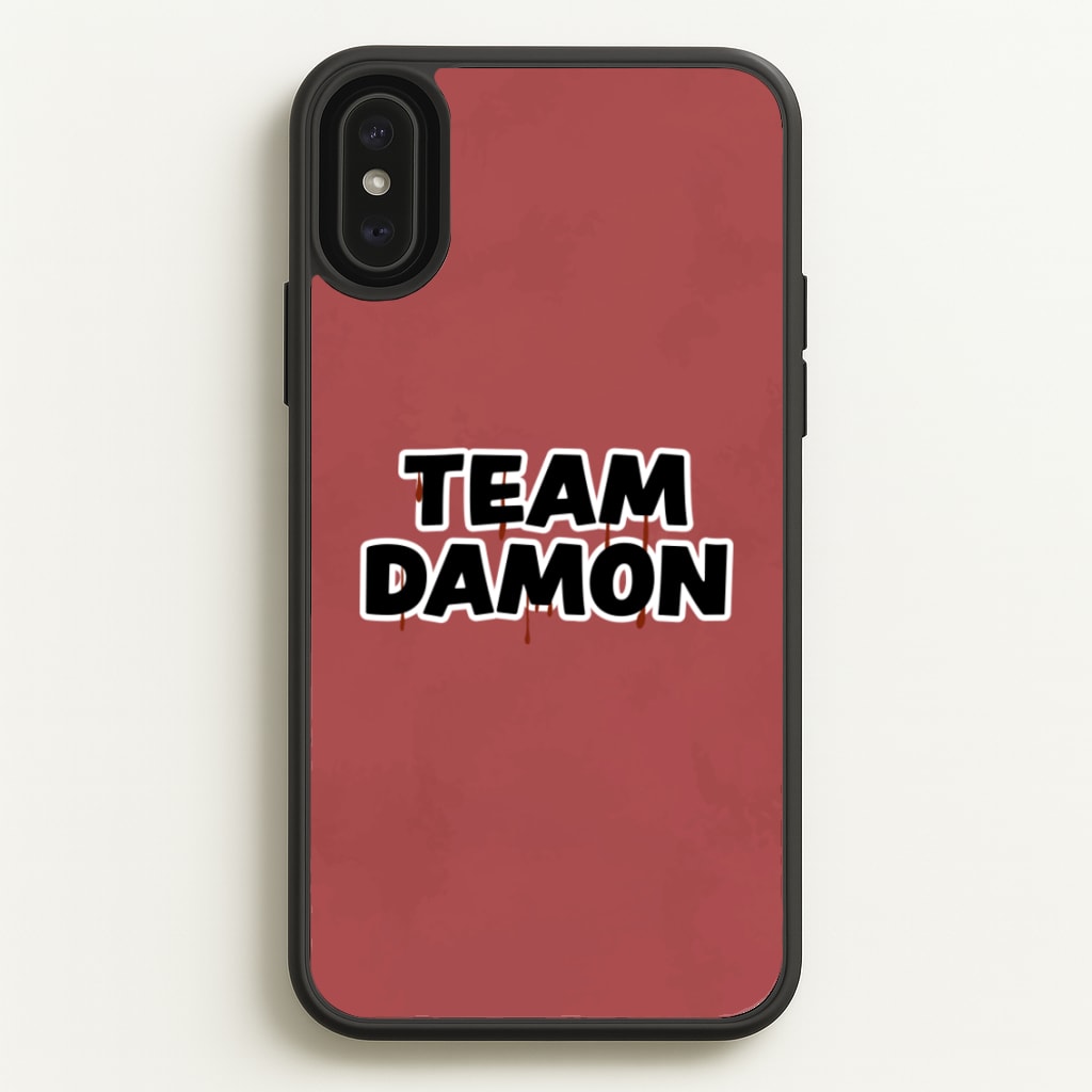 Team Damon - VD - Vampire Diaries Phone Case for iPhone XS Max