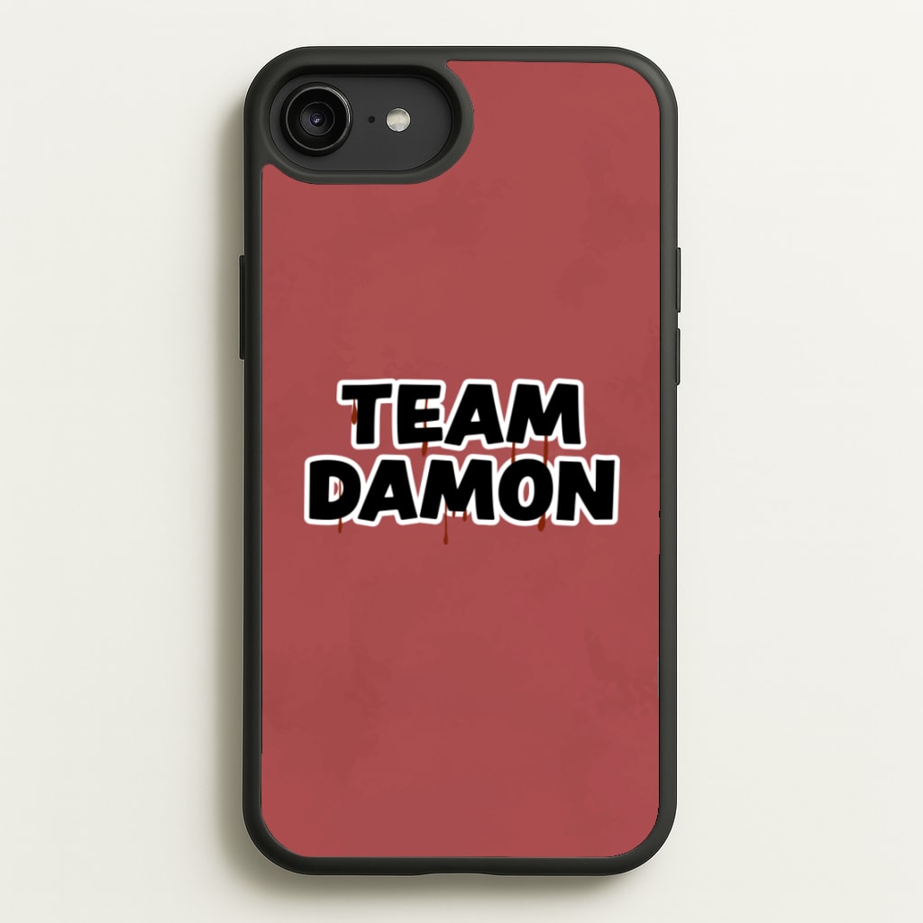 Team Damon - VD - Vampire Diaries Phone Case for iPhone 6 Plus / 7 Plus / 8 Plus