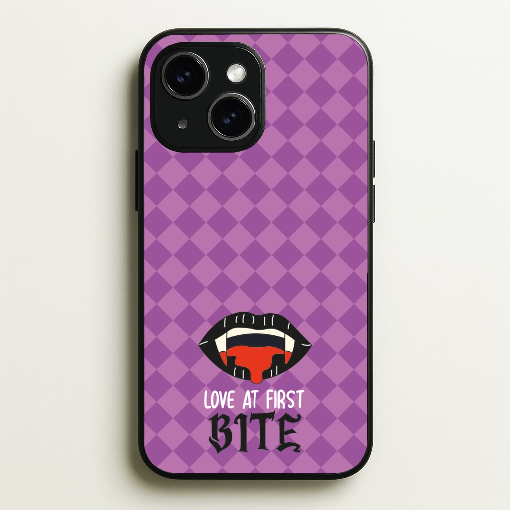 Love At First Bite - VD - Vampire Diaries Phone Case for iPhone 15 Plus
