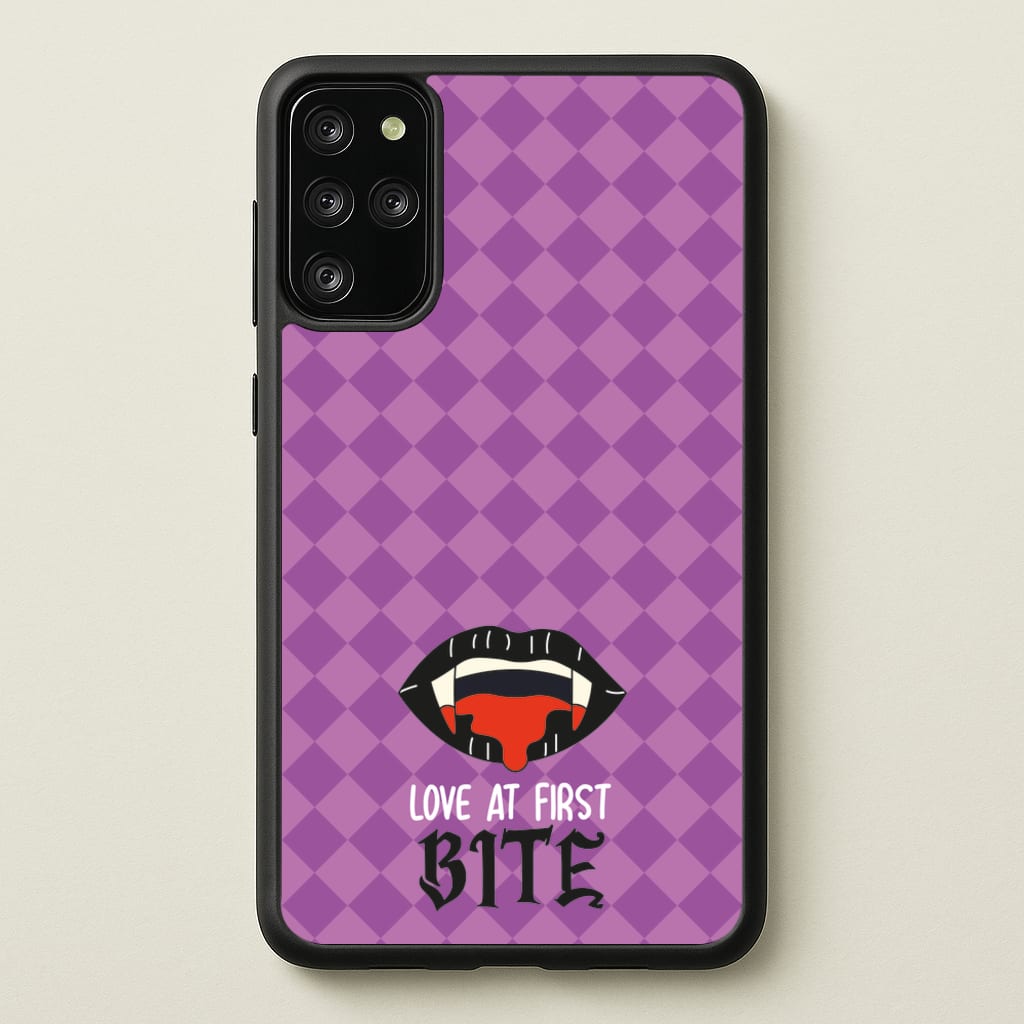 Love At First Bite - VD - Vampire Diaries Phone Case for Galaxy S20 Plus