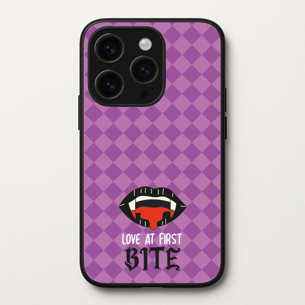 Love At First Bite - VD - Vampire Diaries Phone Case for iPhone 14 Pro
