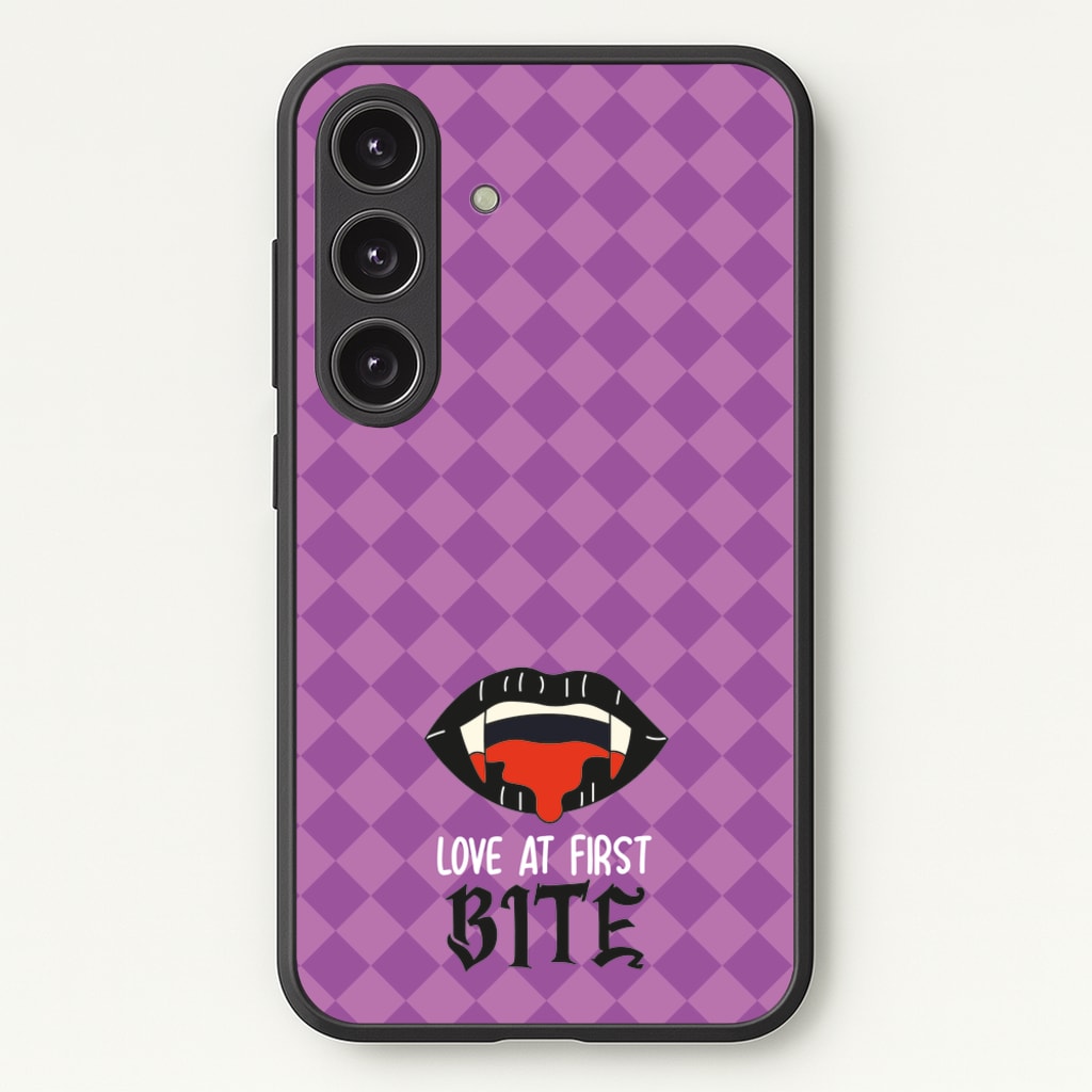 Love At First Bite - VD - Vampire Diaries Phone Case for Galaxy S24