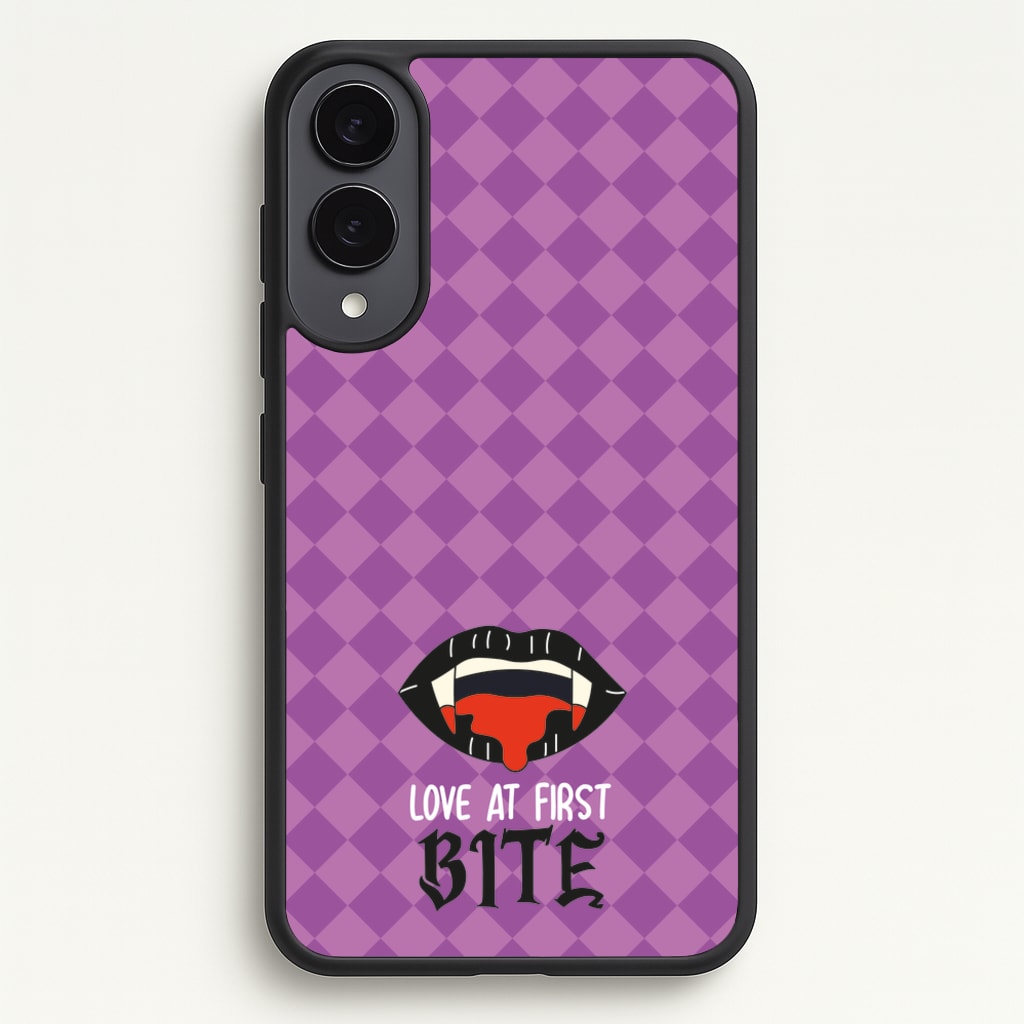 Love At First Bite - VD - Vampire Diaries Phone Case for Galaxy S25 Edge
