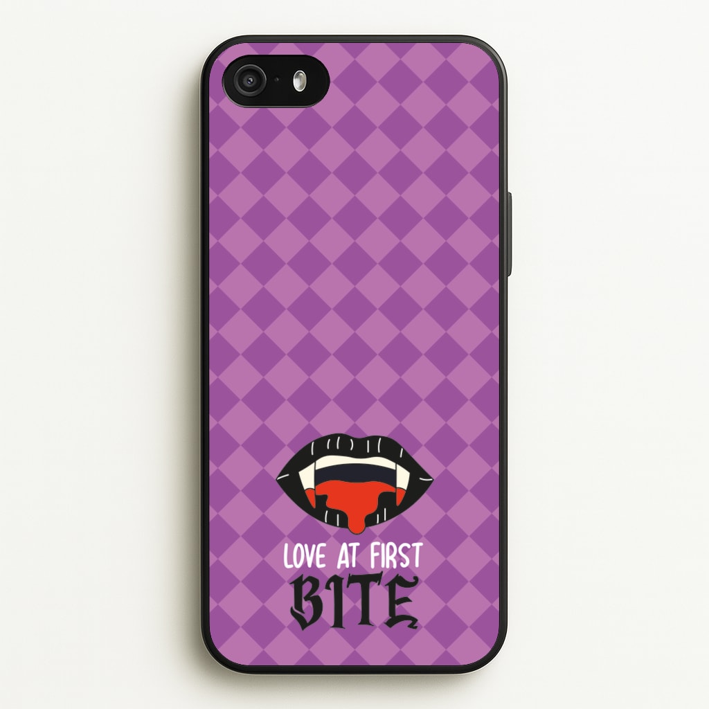 Love At First Bite - VD - Vampire Diaries Phone Case for iPhone 5 / 5s / SE 2016