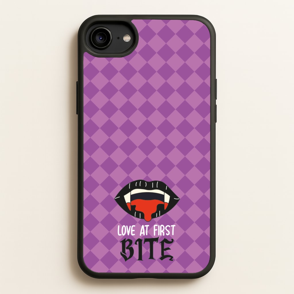 Love At First Bite - VD - Vampire Diaries Phone Case for iPhone 6 / 7 / 8 / SE
