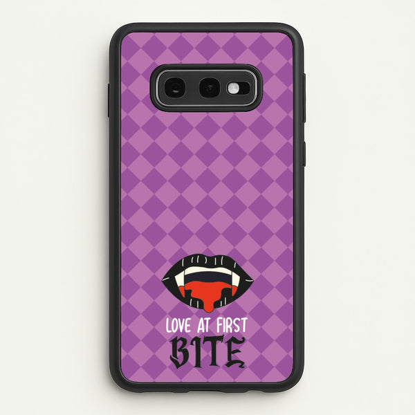 Love At First Bite - VD - Vampire Diaries Phone Case for Galaxy S10e