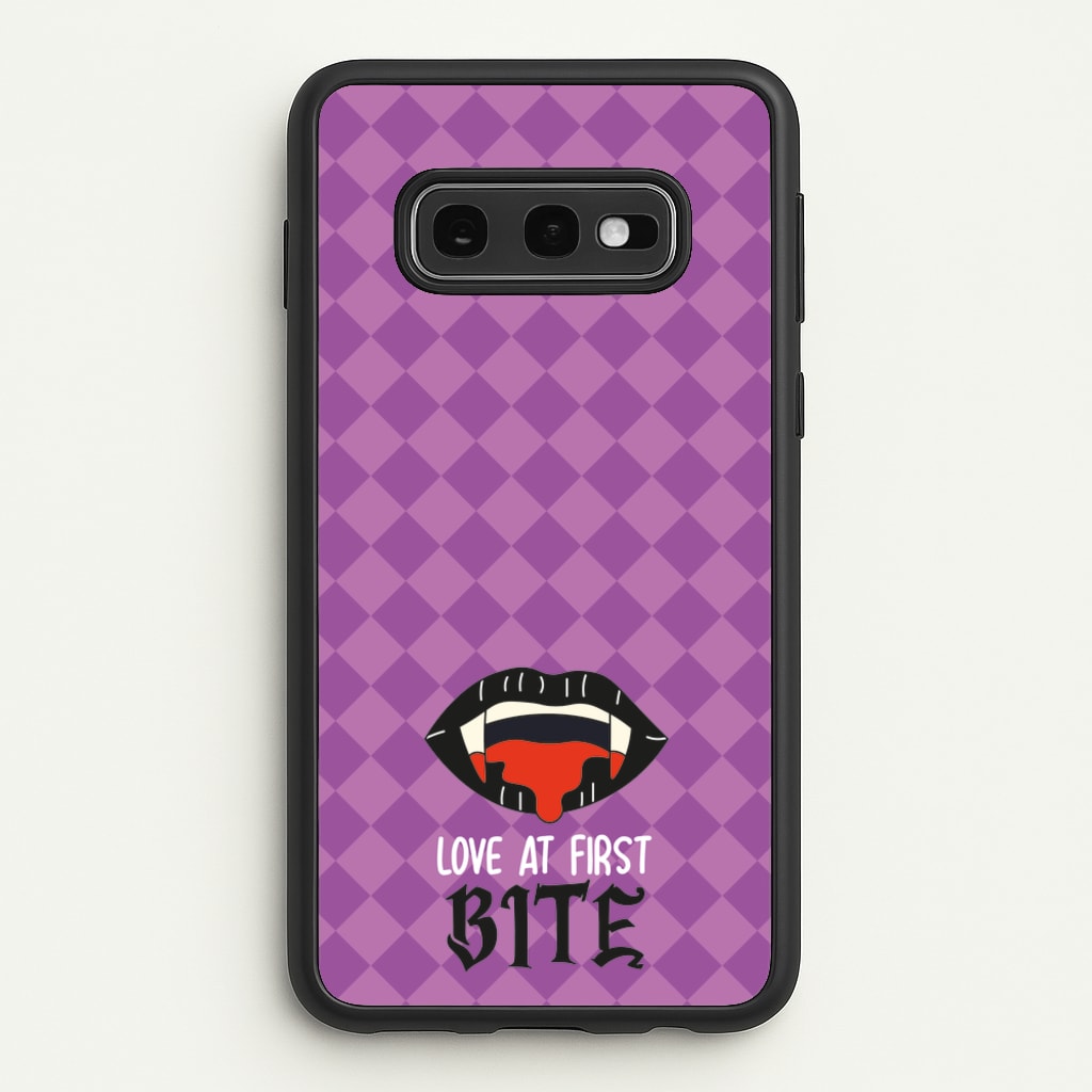 Love At First Bite - VD - Vampire Diaries Phone Case for Galaxy S10e