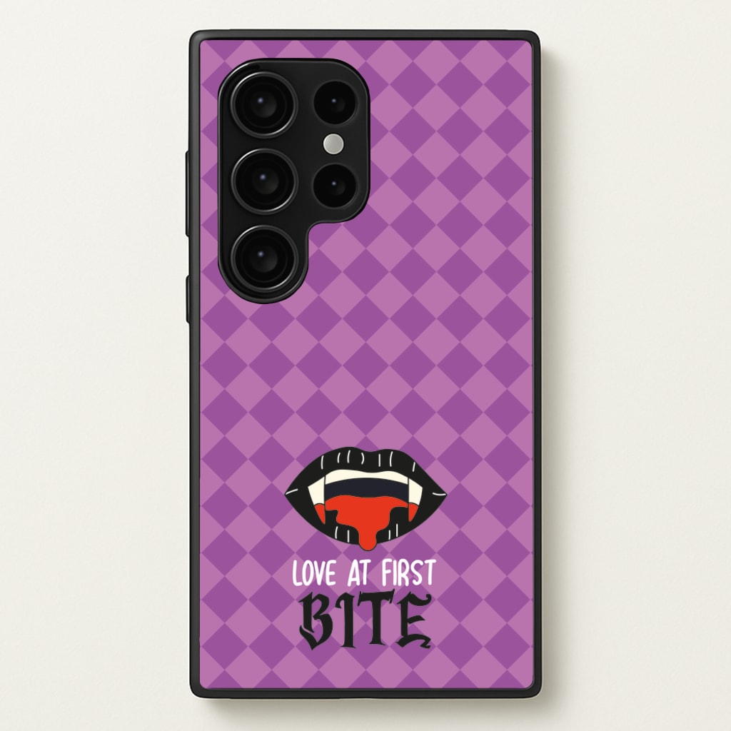 Love At First Bite - VD - Vampire Diaries Phone Case for Galaxy S24 Ultra