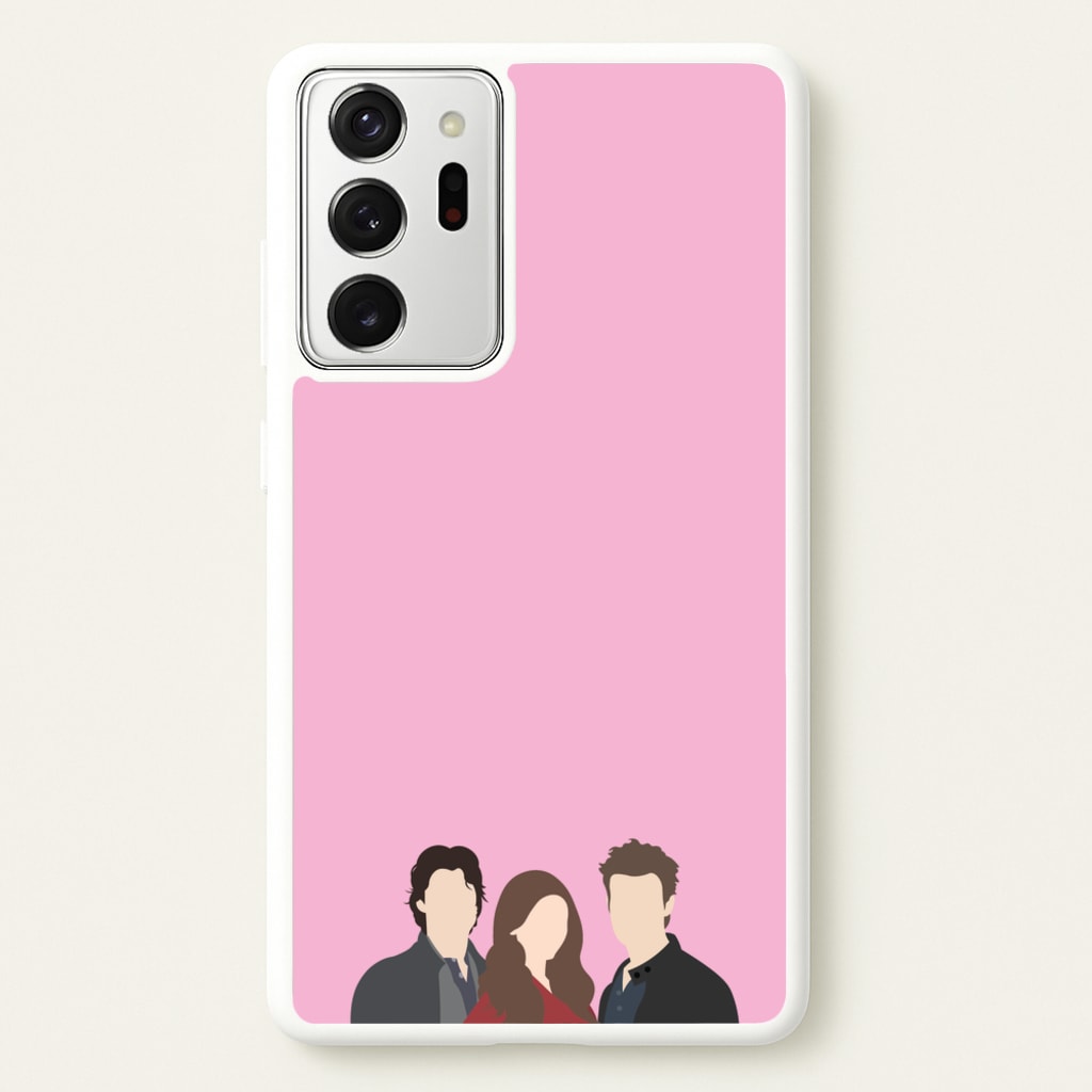 Elena, Damon And Stefan - VD - Vampire Diaries Phone Case for Galaxy Note 20 Ultra
