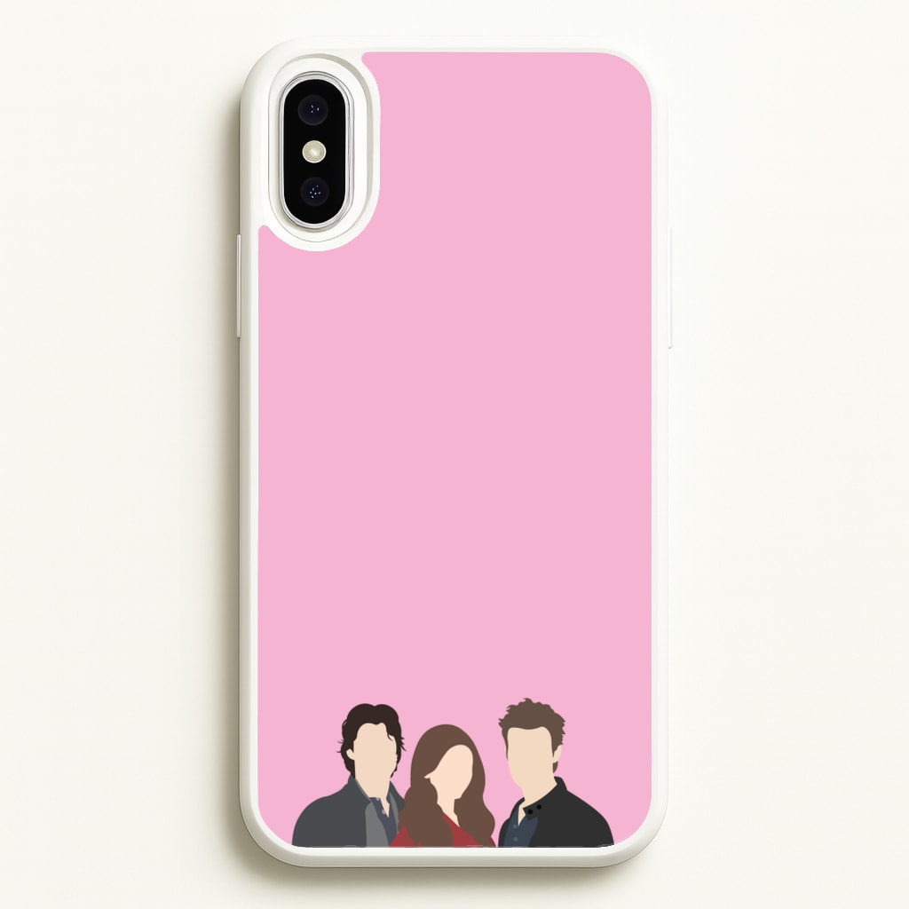 Elena, Damon And Stefan - VD - Vampire Diaries Phone Case for iPhone XS Max