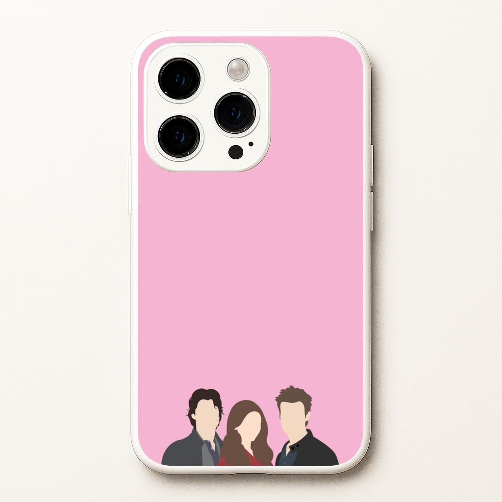 Elena, Damon And Stefan - VD - Vampire Diaries Phone Case for iPhone 15 Pro