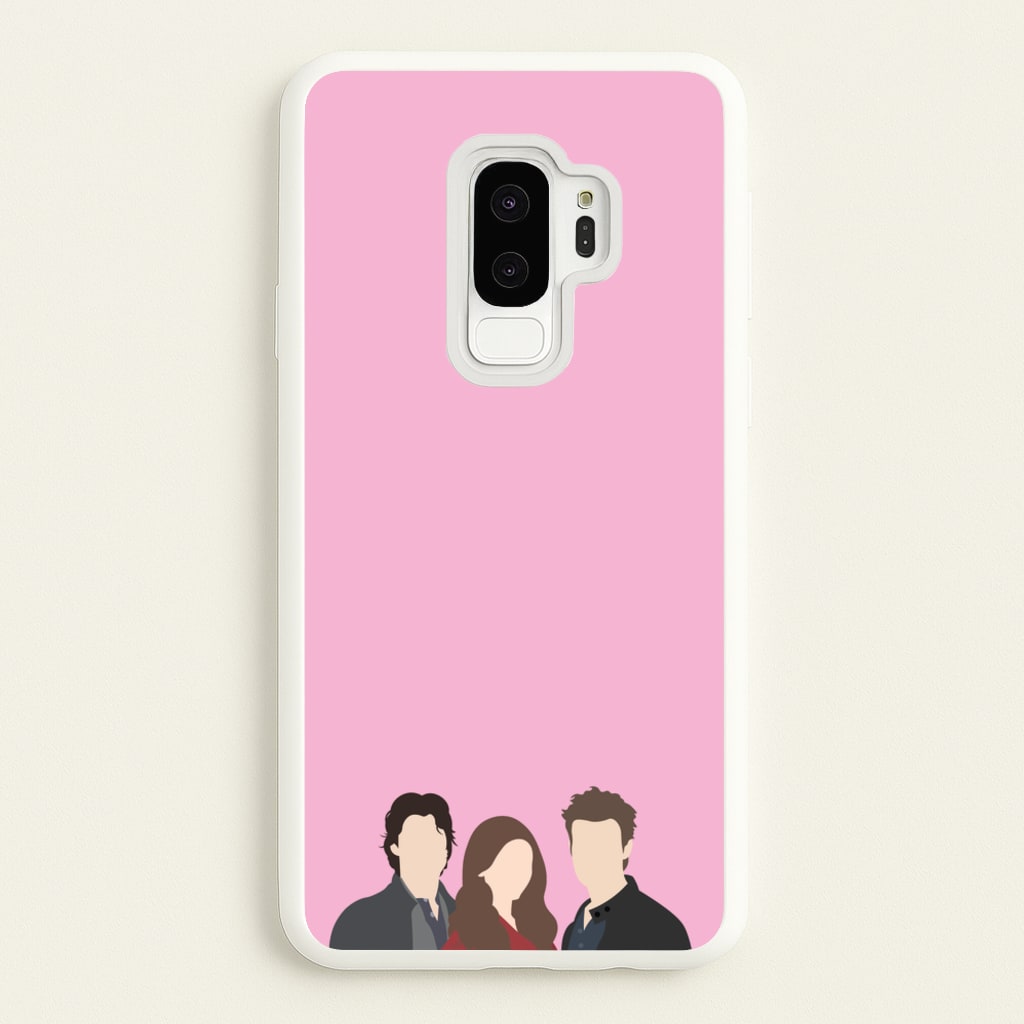 Elena, Damon And Stefan - VD - Vampire Diaries Phone Case for Galaxy S9 Plus