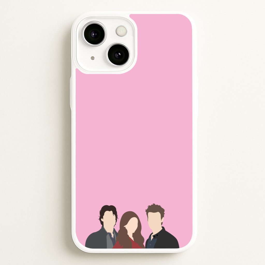 Elena, Damon And Stefan - VD - Vampire Diaries Phone Case for iPhone 13 Mini