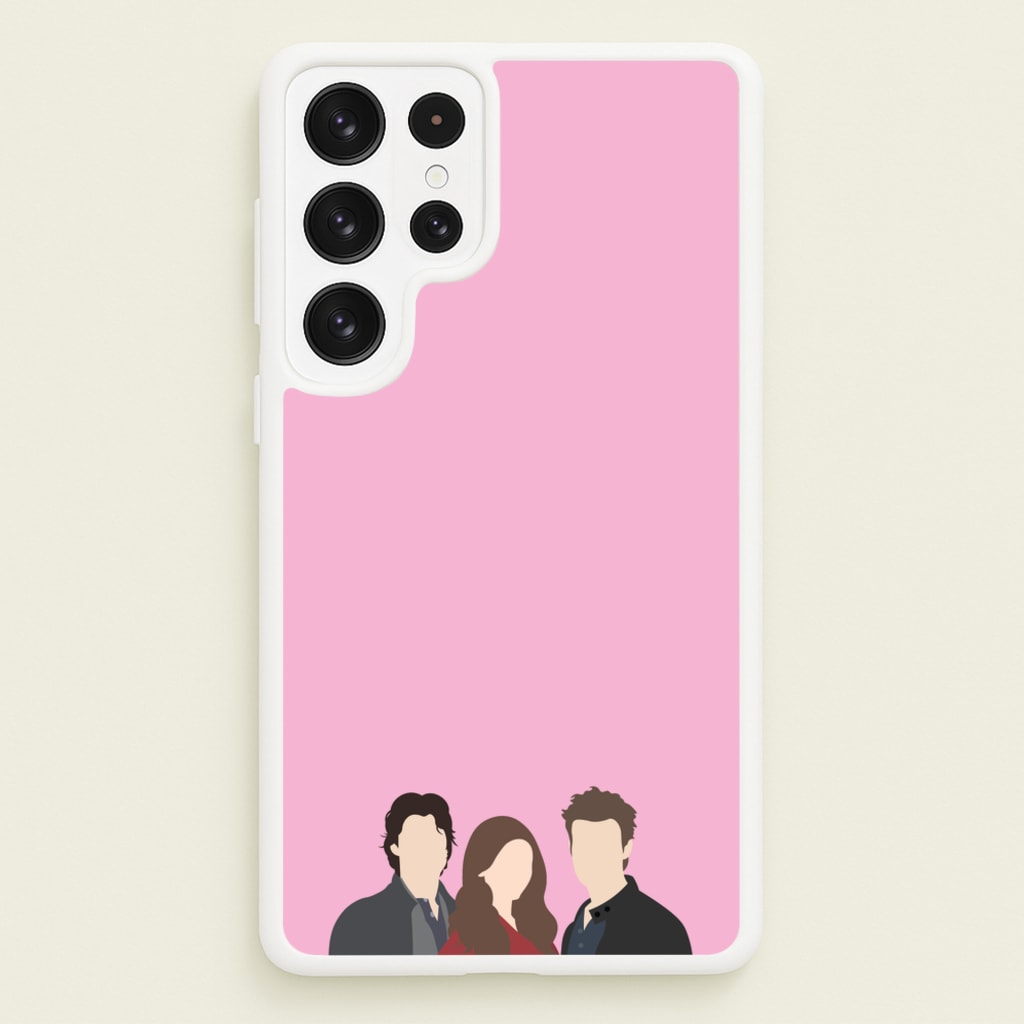 Elena, Damon And Stefan - VD - Vampire Diaries Phone Case for Galaxy S22 Ultra