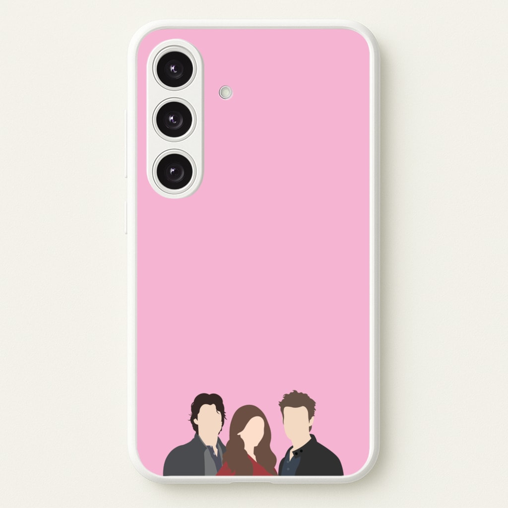 Elena, Damon And Stefan - VD - Vampire Diaries Phone Case for Galaxy S24FE