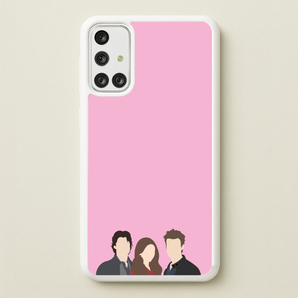 Elena, Damon And Stefan - VD - Vampire Diaries Phone Case for Galaxy A71