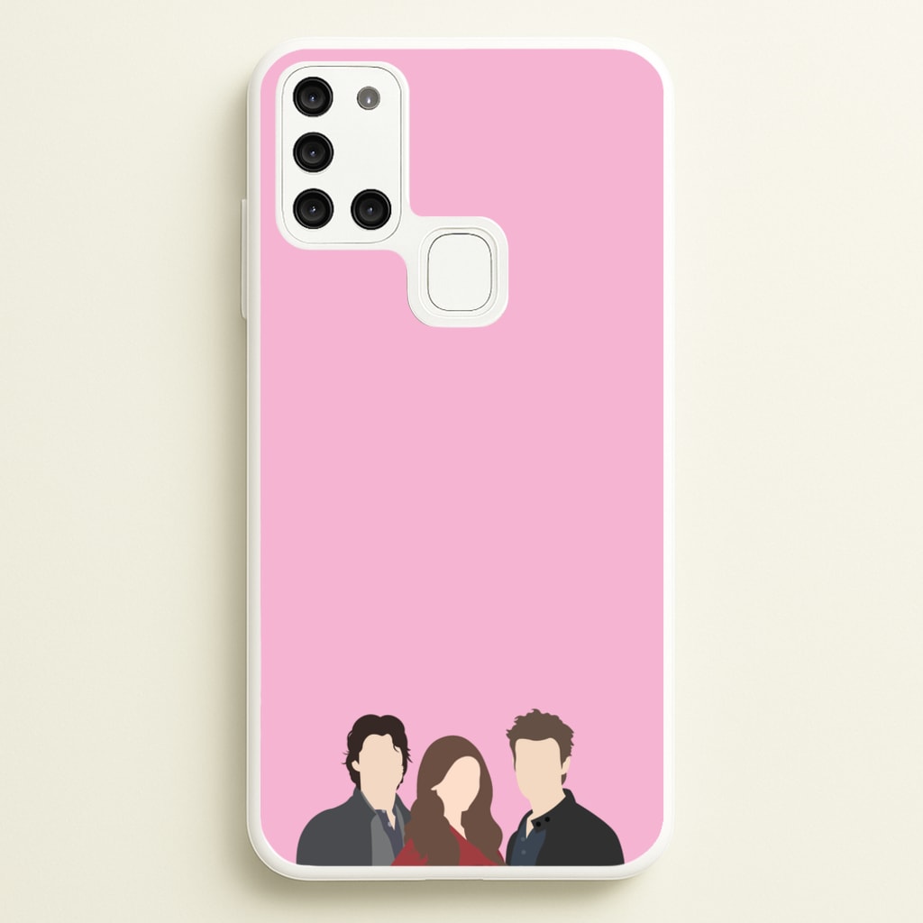 Elena, Damon And Stefan - VD - Vampire Diaries Phone Case for Galaxy A21s