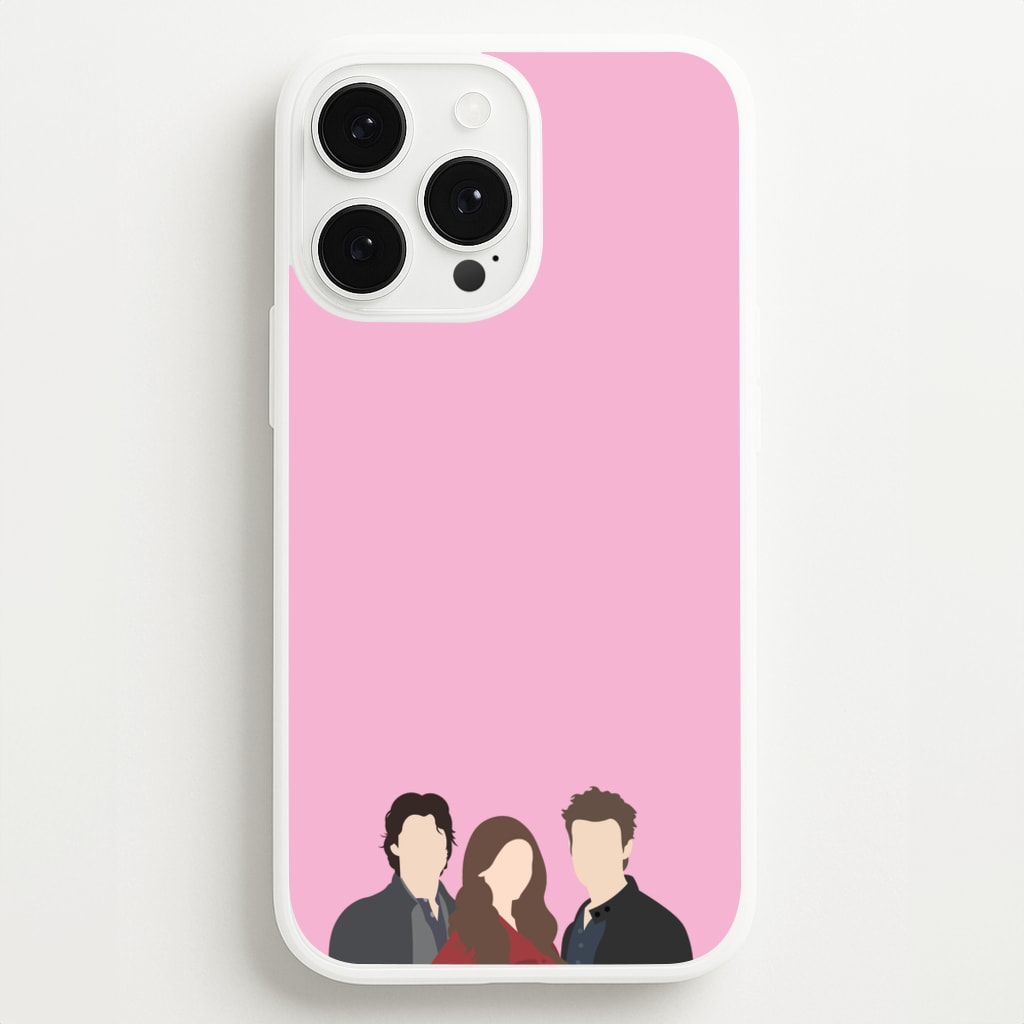 Elena, Damon And Stefan - VD - Vampire Diaries Phone Case for iPhone 13 Pro Max