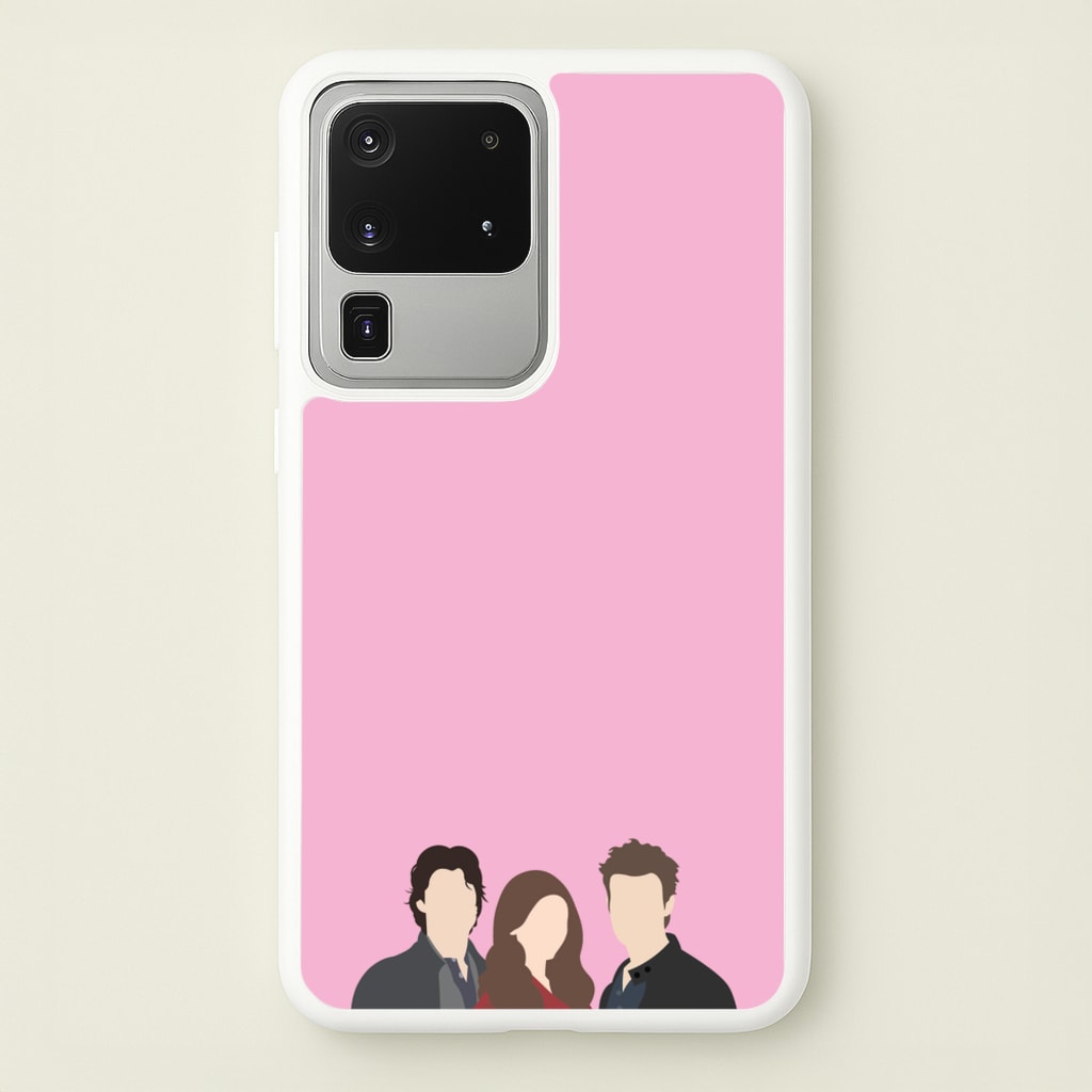 Elena, Damon And Stefan - VD - Vampire Diaries Phone Case for Galaxy S20 Ultra
