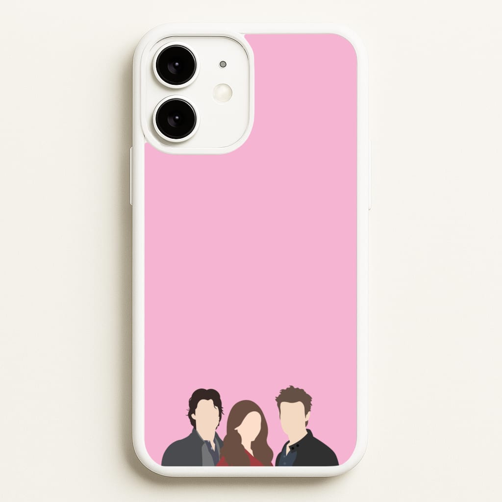 Elena, Damon And Stefan - VD - Vampire Diaries Phone Case for iPhone 11