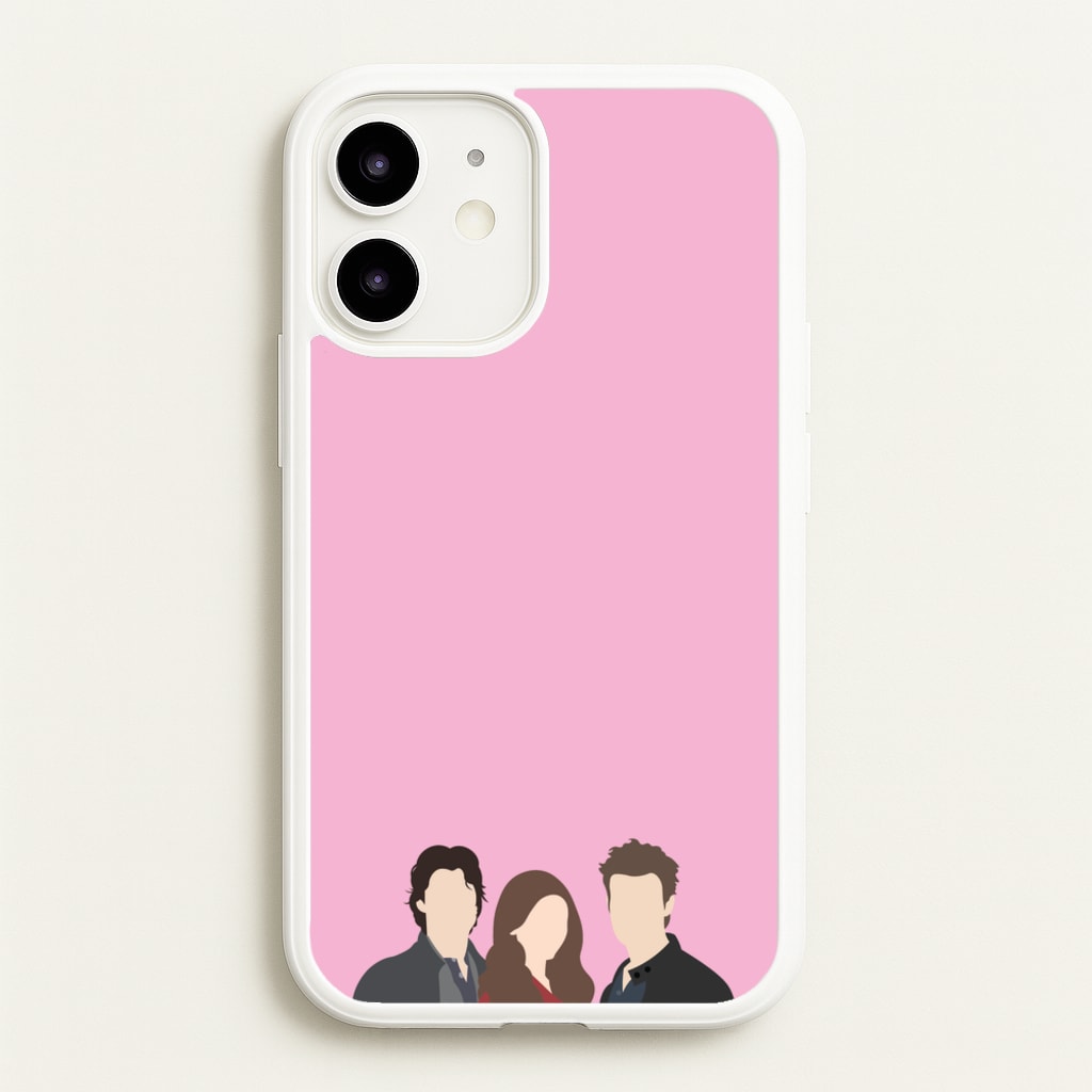 Elena, Damon And Stefan - VD - Vampire Diaries Phone Case for iPhone 12 Mini