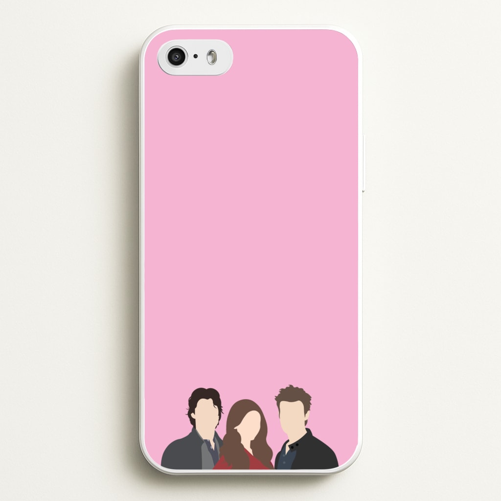 Elena, Damon And Stefan - VD - Vampire Diaries Phone Case for iPhone 5 / 5s / SE 2016