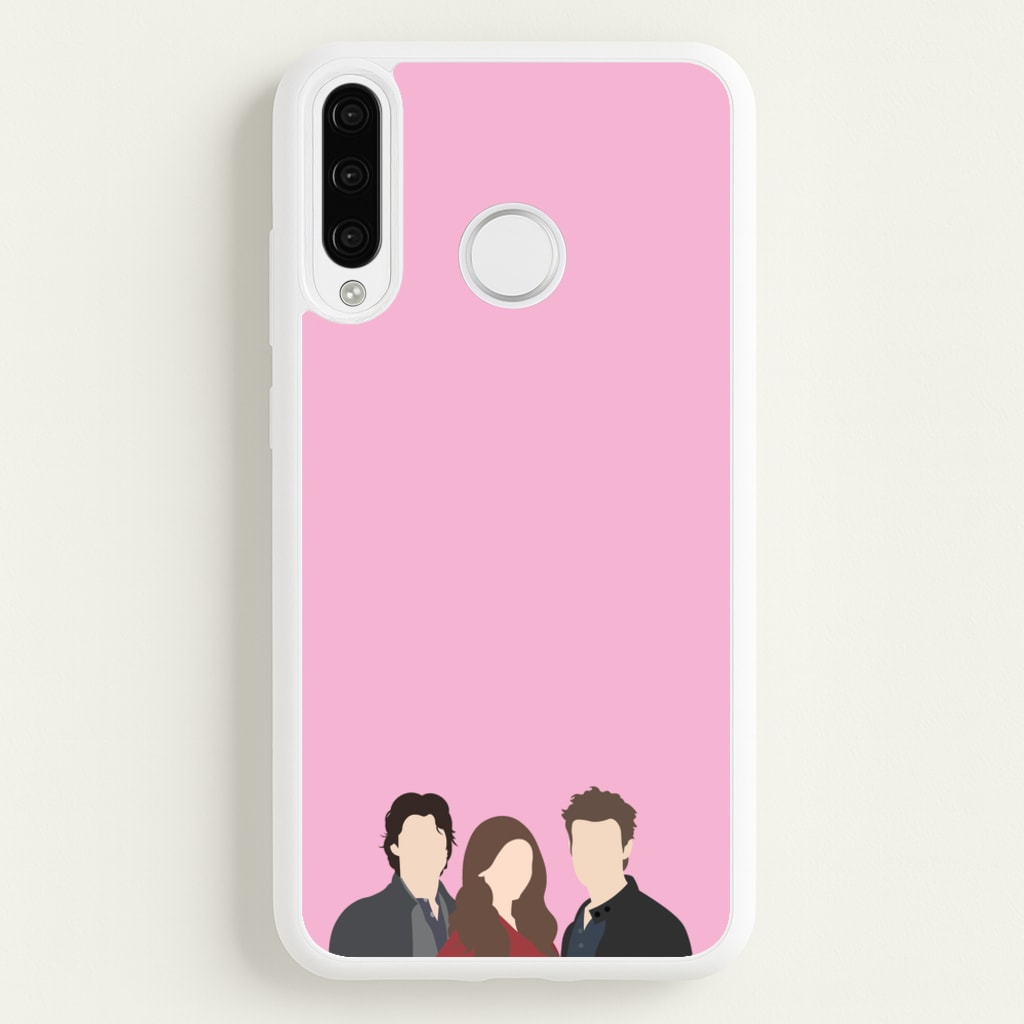 Elena, Damon And Stefan - VD - Vampire Diaries Phone Case for Huawei P30 Lite