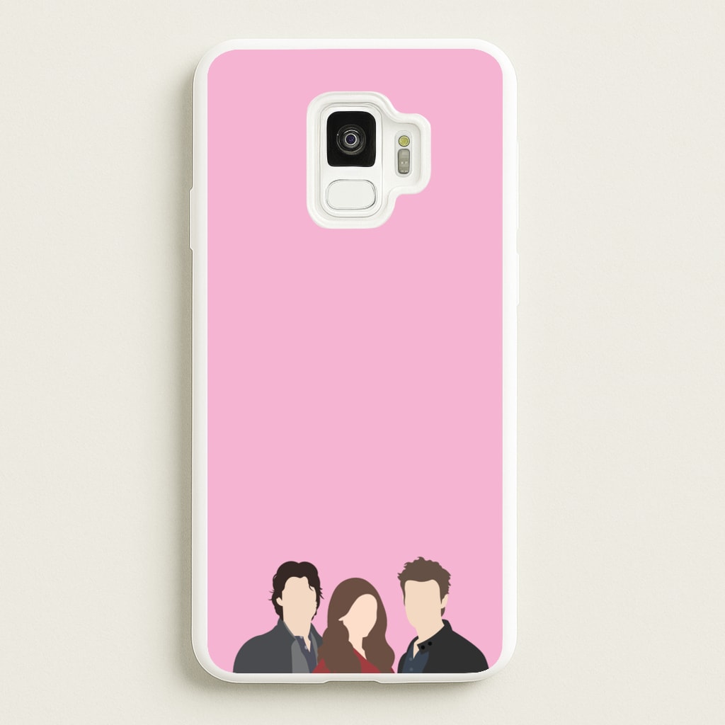 Elena, Damon And Stefan - VD - Vampire Diaries Phone Case for Galaxy S9