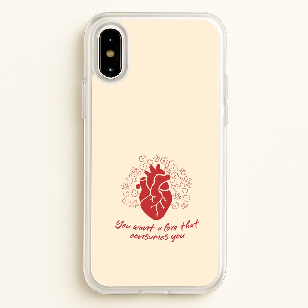 You Want A Love That Consumes You - VD - Vampire Diaries Phone Case for iPhone X / XS
