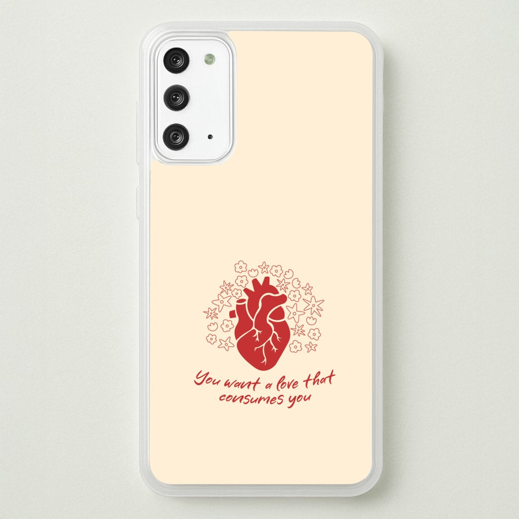 You Want A Love That Consumes You - VD - Vampire Diaries Phone Case for Galaxy Note 20