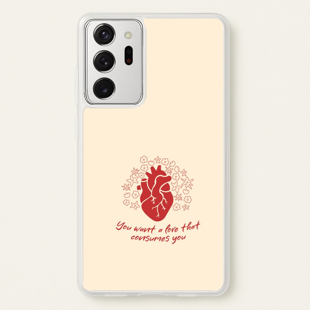 You Want A Love That Consumes You - VD - Vampire Diaries Phone Case for Galaxy Note 20 Ultra