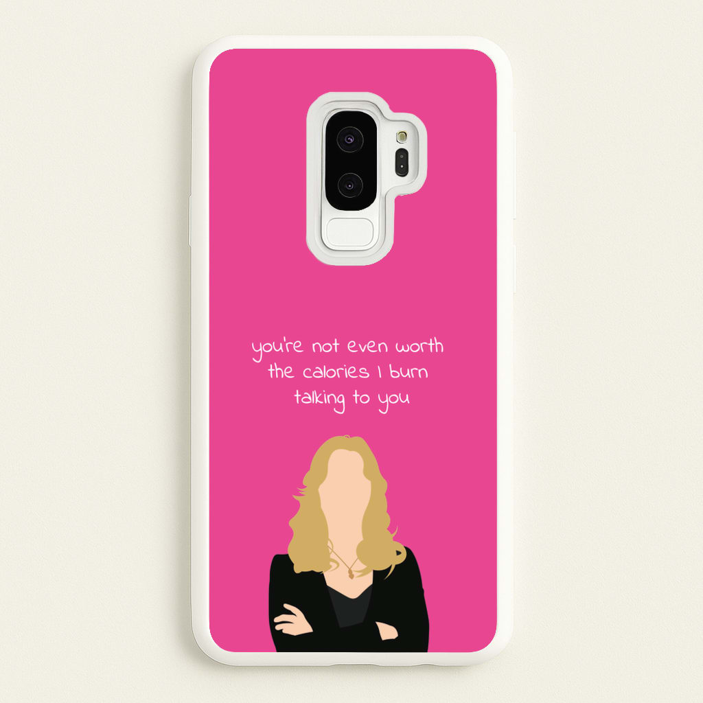 You're Not Even Worth The Calories I Burn Talking To You - VD - Vampire Diaries Phone Case for Galaxy S9 Plus