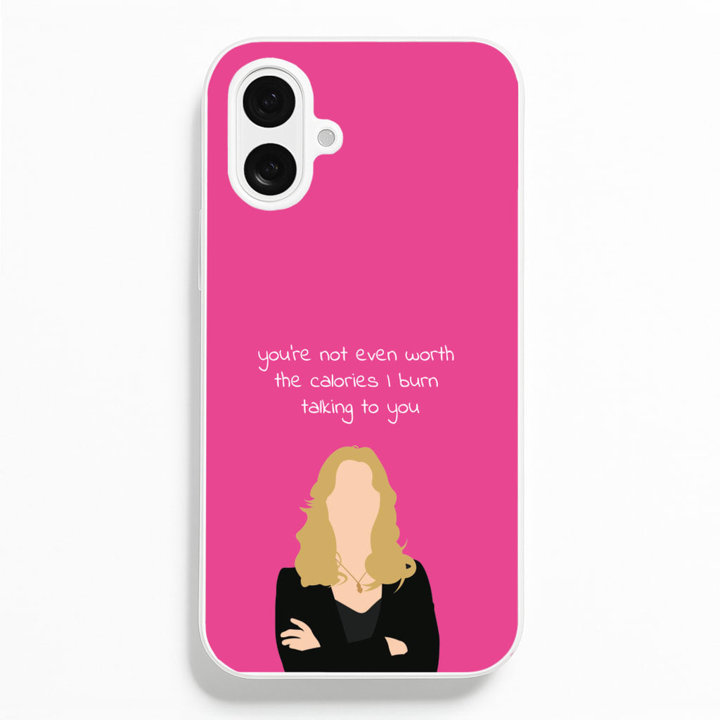You're Not Even Worth The Calories I Burn Talking To You - VD - Vampire Diaries Phone Case for iPhone 16 Plus