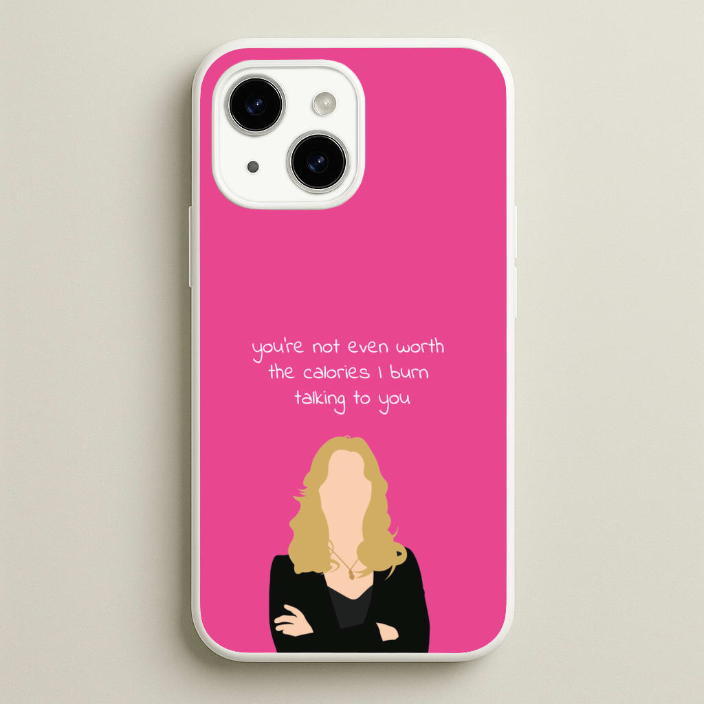 You're Not Even Worth The Calories I Burn Talking To You - VD - Vampire Diaries Phone Case for iPhone 15