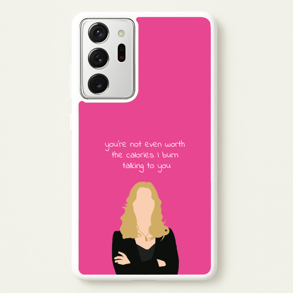 You're Not Even Worth The Calories I Burn Talking To You - VD - Vampire Diaries Phone Case for Galaxy Note 20 Ultra