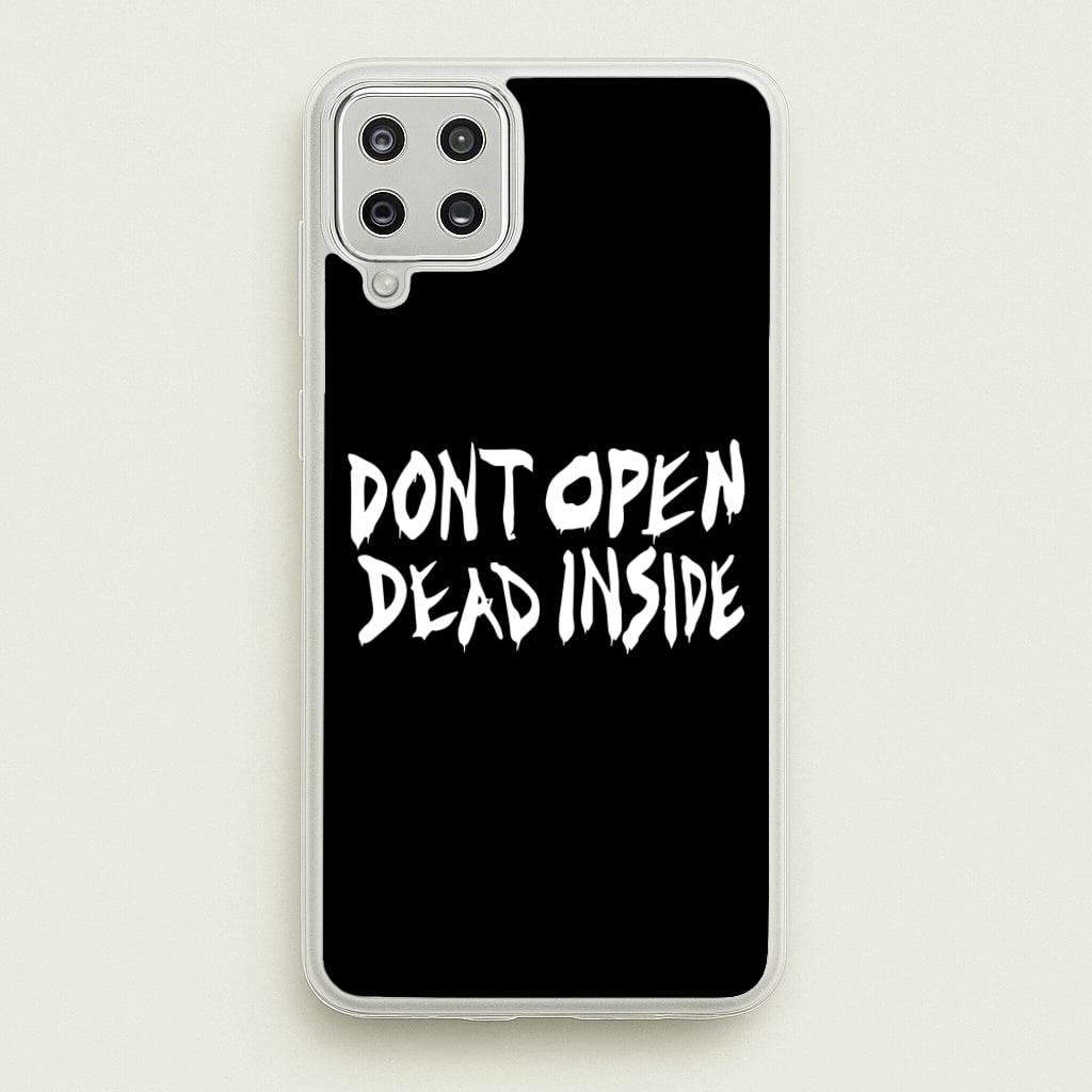 Don't Open Dead Inside - TWD - The Walking Dead Phone Case for Galaxy A12