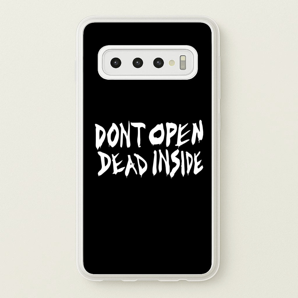 Don't Open Dead Inside - TWD - The Walking Dead Phone Case for Galaxy S10 Plus