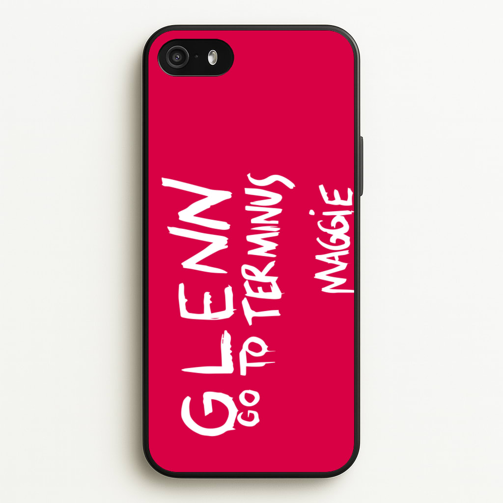 Message For Glenn - TWD - The Walking Dead Phone Case for iPhone 5 / 5s / SE 2016