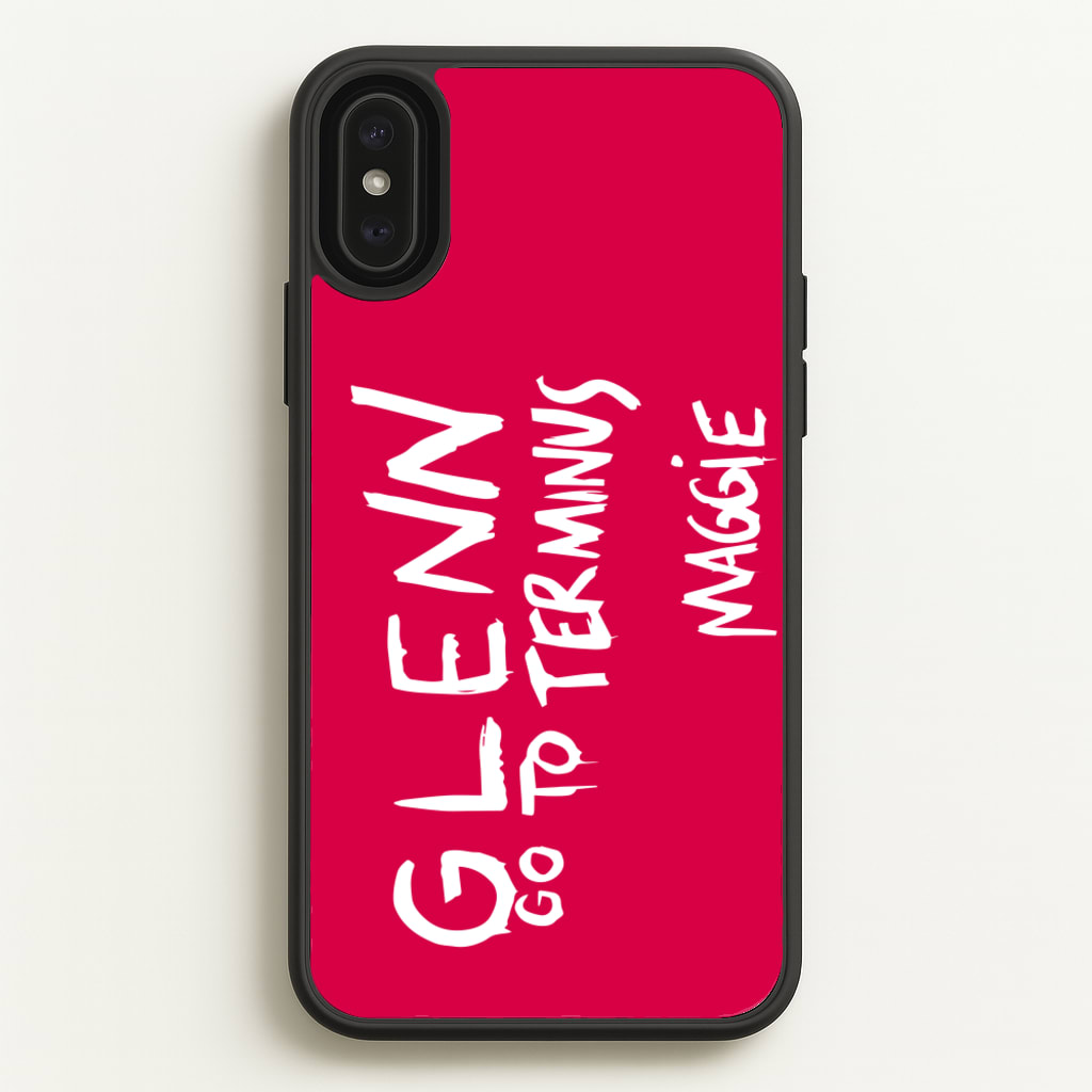 Message For Glenn - TWD - The Walking Dead Phone Case for iPhone XS Max