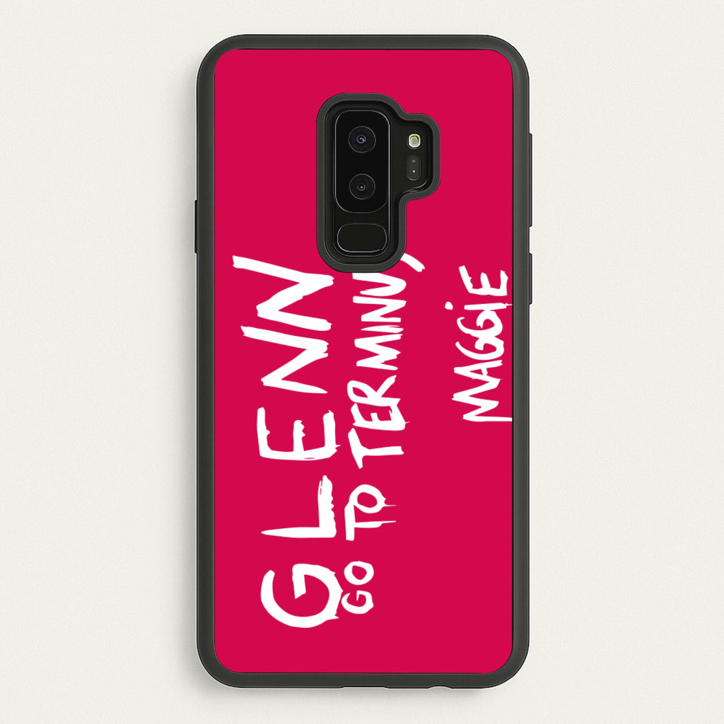 Message For Glenn - TWD - The Walking Dead Phone Case for Galaxy S9 Plus