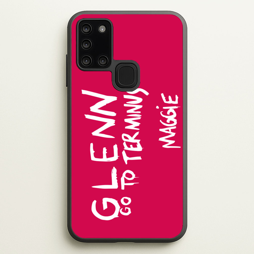 Message For Glenn - TWD - The Walking Dead Phone Case for Galaxy A21s