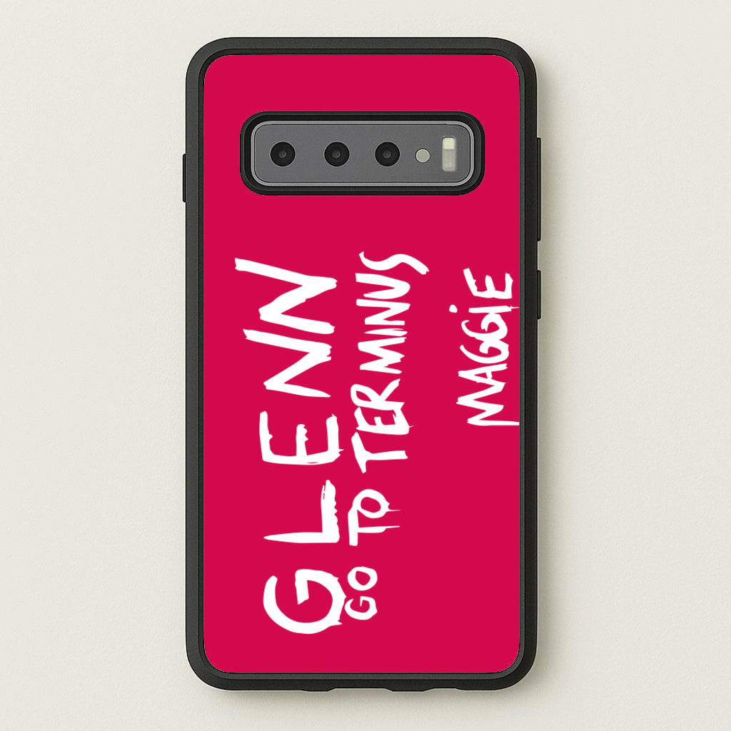 Message For Glenn - TWD - The Walking Dead Phone Case for Galaxy S10