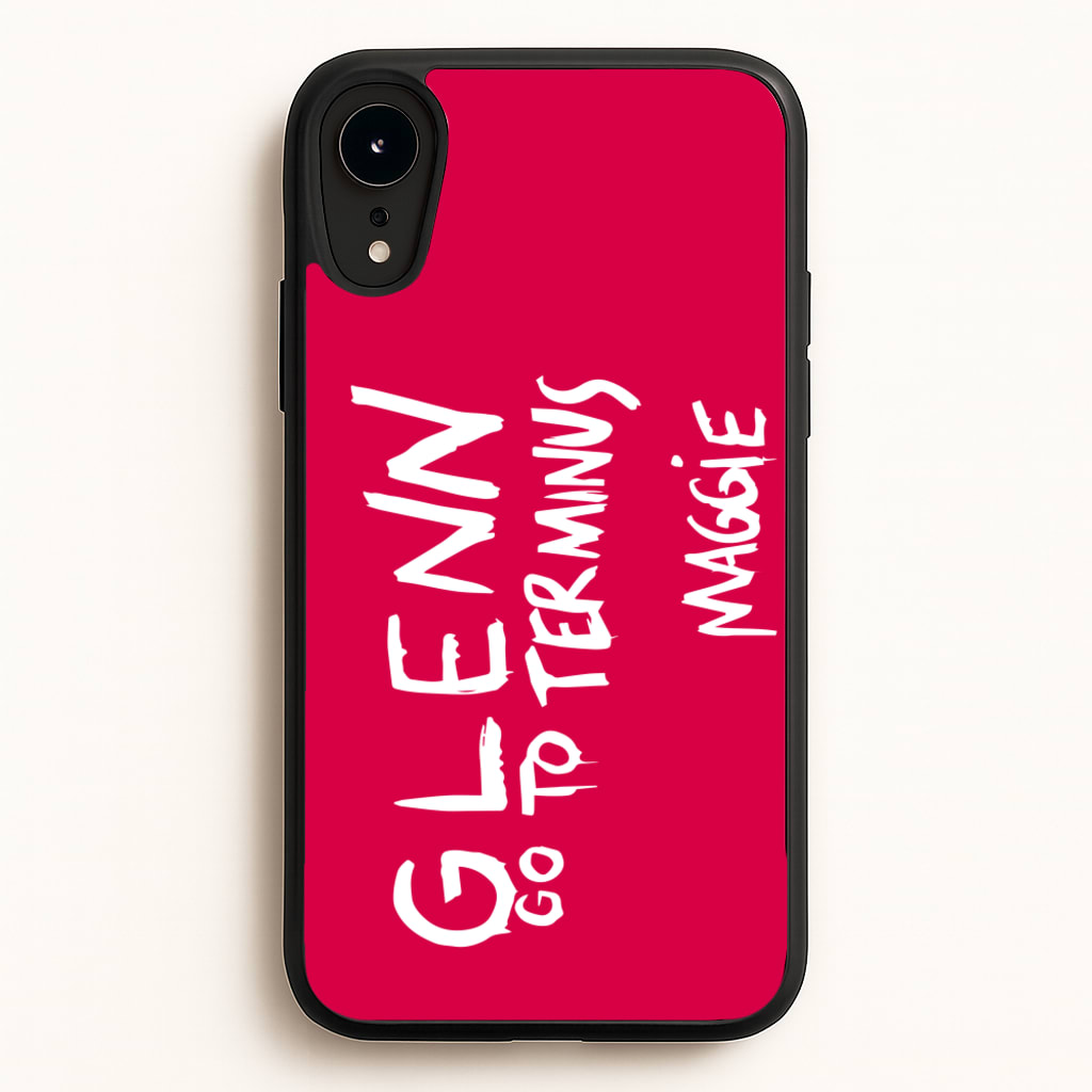 Message For Glenn - TWD - The Walking Dead Phone Case for iPhone XR