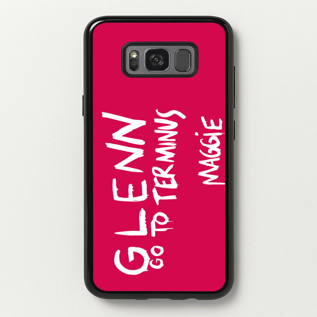 Message For Glenn - TWD - The Walking Dead Phone Case for Galaxy S8