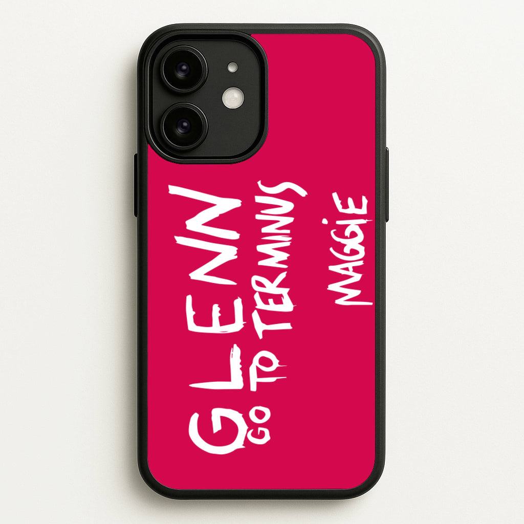 Message For Glenn - TWD - The Walking Dead Phone Case for iPhone 11