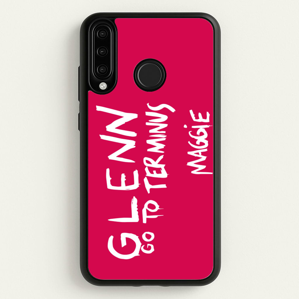Message For Glenn - TWD - The Walking Dead Phone Case for Huawei P30 Lite