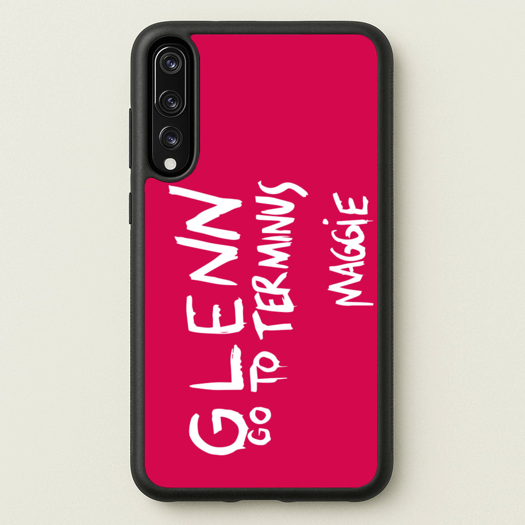 Message For Glenn - TWD - The Walking Dead Phone Case for Huawei P20 Pro