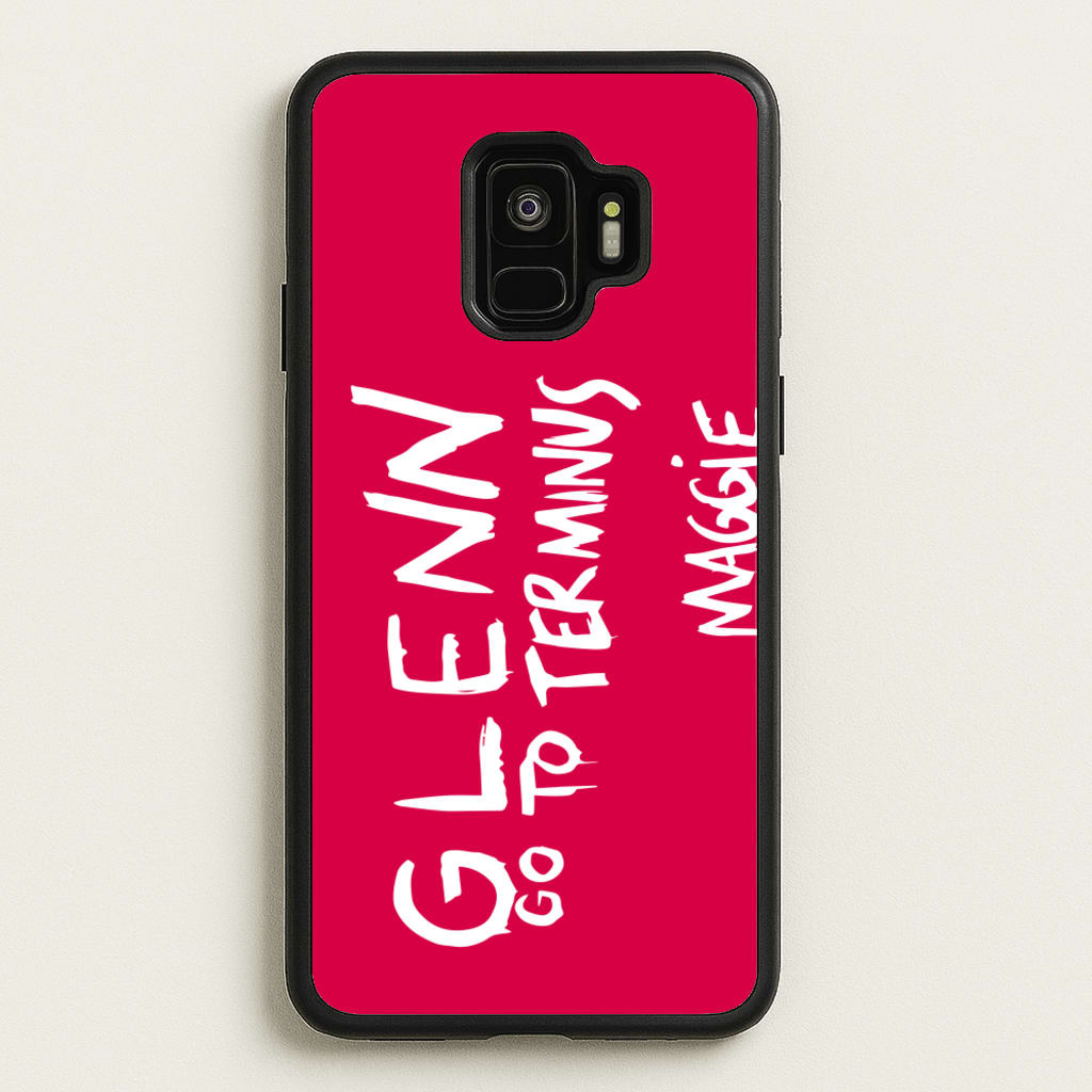 Message For Glenn - TWD - The Walking Dead Phone Case for Galaxy S9
